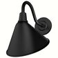 Hunter Cassius 1-Light Outdoor Medium Wall Light in Matte Black, , large