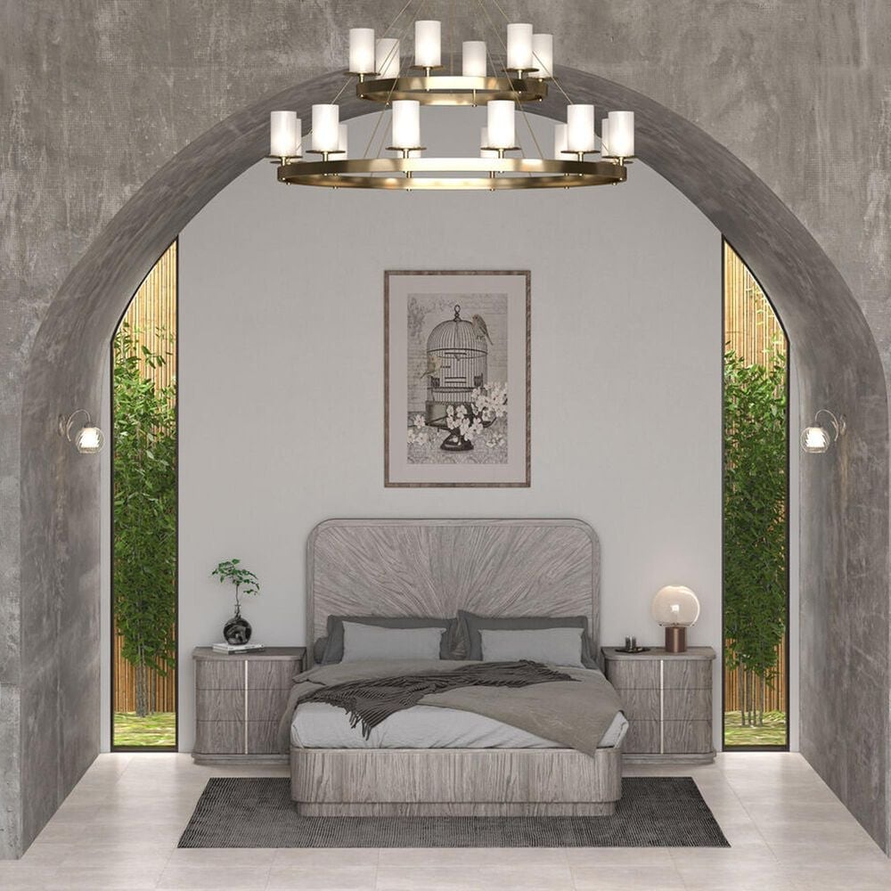 Vantage Vault 3 Piece King Bedroom Set in Mink Gray, , large
