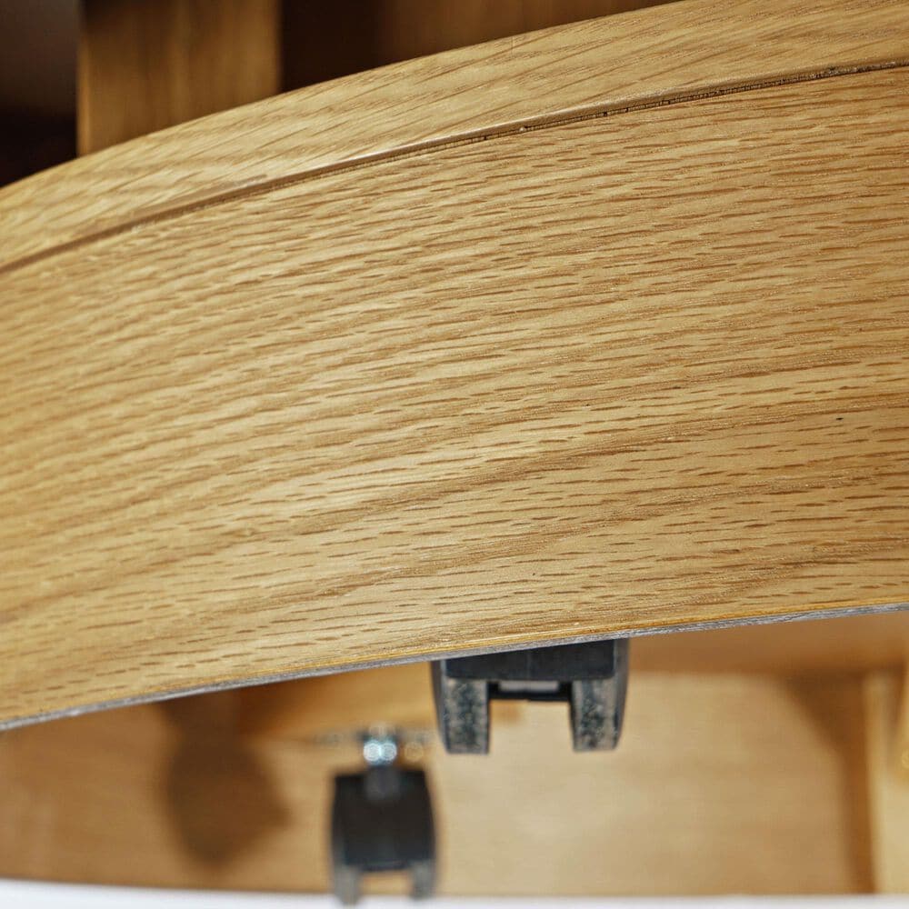 Waltham Brix Round Cocktail Table in Oak, , large