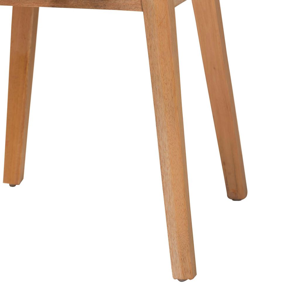 Baxton Studio Ballerina Arm Chair in Natural Brown (Set of 2), , large