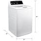 GE Appliances 4.2 Cu. Ft. Commercial Top Load Washer and 7.4 Cu. Ft. Gas Dryer Laundry Pair in White, , large