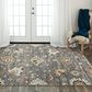 RIZZY Belmont Gray and Multicolor 9" x 12" Area Rug, , large
