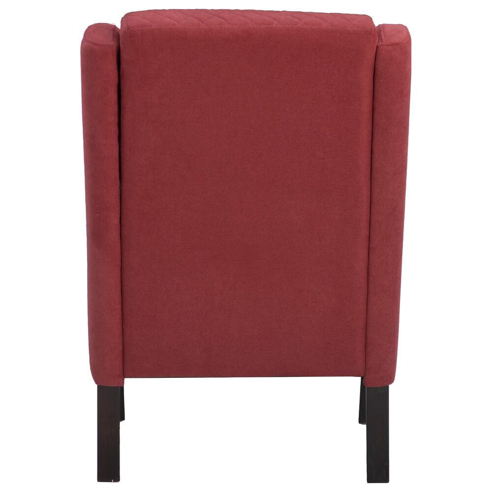 Linon Home Decor Jerika Accent Chair in Rust, , large