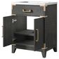 Lexora Home Laurel 24" Single Bathroom Vanity in Black Oak with White Acrylic Top and Rectangular Sink, , large