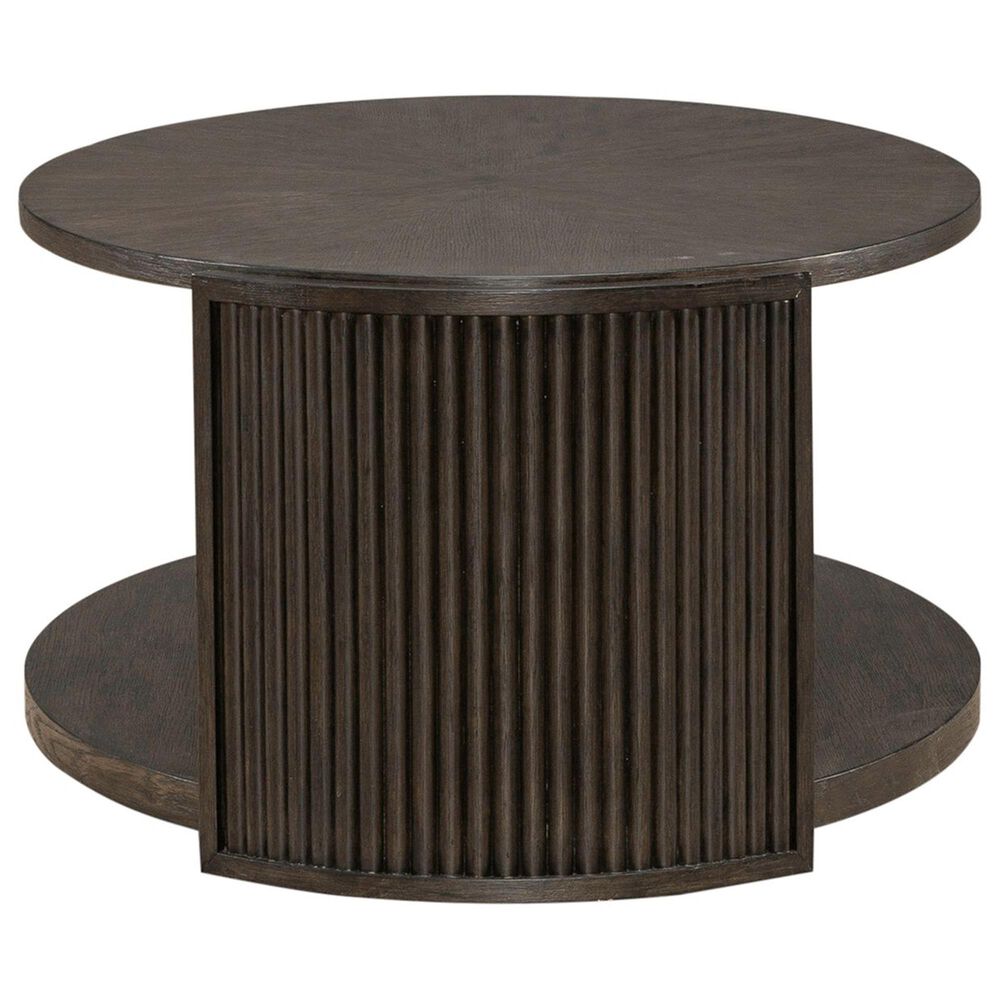 Belle Furnishings City View Oval Cocktail Table in Coffee Bean, , large
