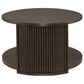 Belle Furnishings City View Oval Cocktail Table in Coffee Bean, , large