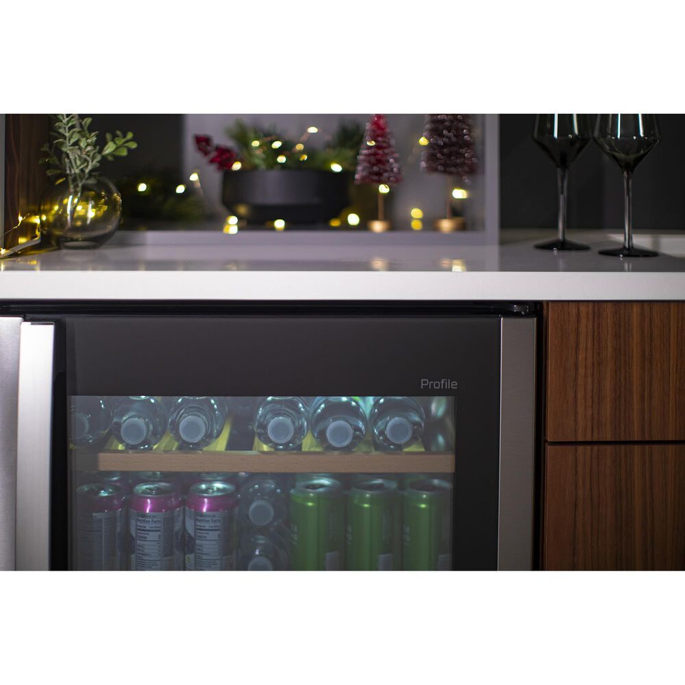 GE Profile 5.1 Cu. Ft. Beverage Center Cooler in Stainless Steel, , large