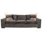 Massoud Manufacturing Modern Stationary Sofa in Drew Espresso, , large
