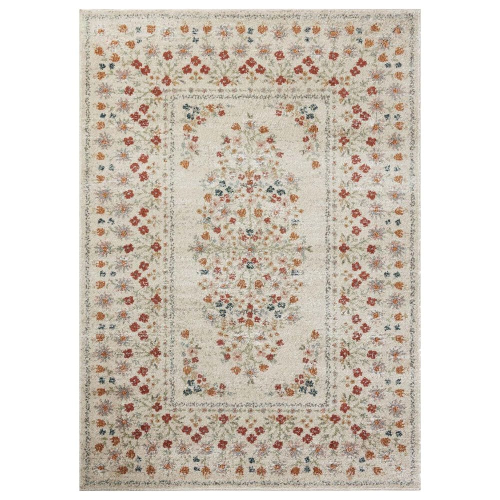 Rifle Paper Co Laurel Eleanor 9"2" x 12"2" Linen Area Rug, , large