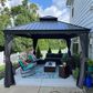 HOMLUX 16-ft x 12-ft Permanent Hardtop Gazebo Gray Gazebo with Hardtop Roof (Screen Included), , large