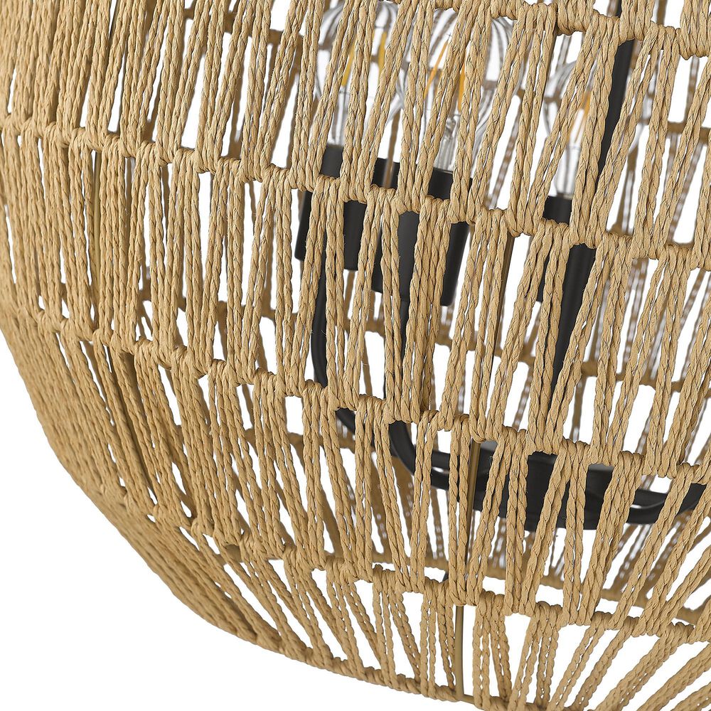 Golden Lighting Florence 5-Light Pendant in Matte Black, , large