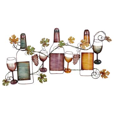 Maple and Jade 19" x 36" Wine Wall Decor in Multicolor, , large