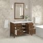 James Martin Vanities Myrrin 48" Vanity in Mid-Century Walnut with 3 cm White Zeus Quartz Top, , large