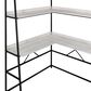Furniture of America Darrel Desk in Black and Light Oak, , large