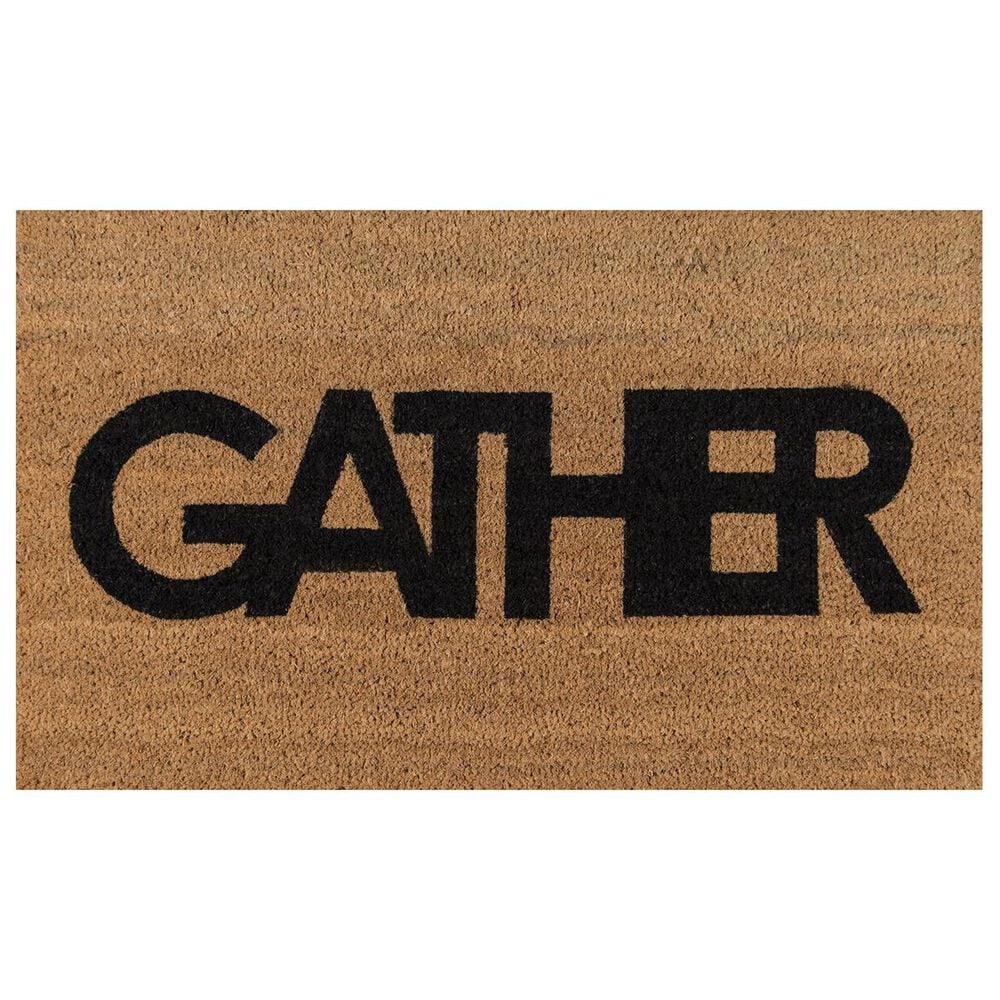 Novogratz Aloha Gather ALO-9 1"6" x 2"6" Natural Door Mat, , large