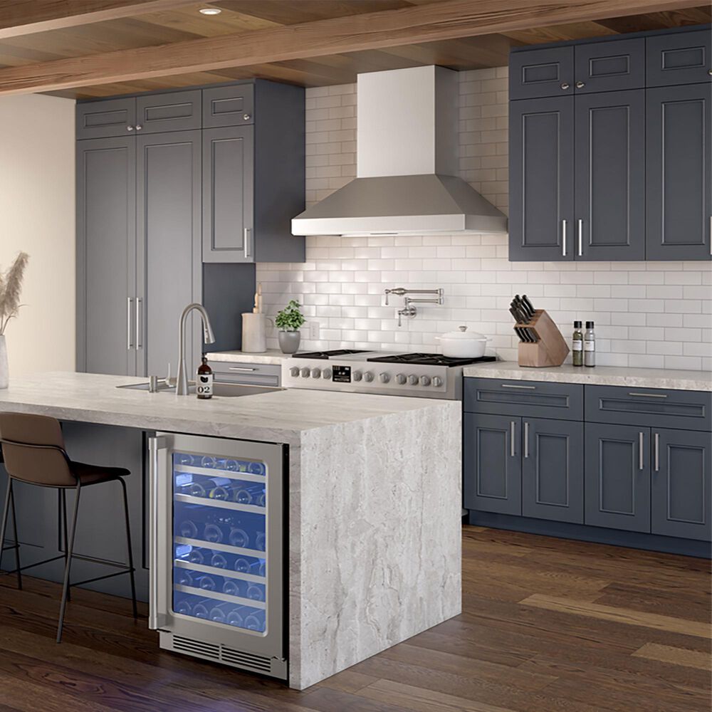Zephyr Pro Titan Wall 42&quot; Chimney Wall Mount Range Hood in Stainless Steel, , large