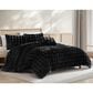 Hallmart Collectibles Bubble 4-Piece King Comforter Set in Black, , large