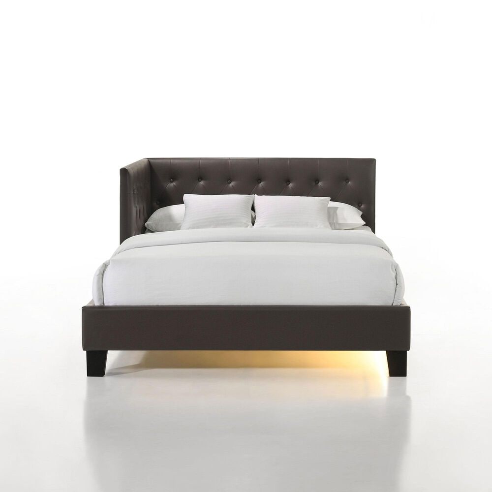 Mayberry Hill Julesburg Corner Full Platform Bed in Rich Brown, , large