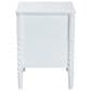 Baxton Studio Lucera 2-Drawer Bobbin Nightstand in White, , large
