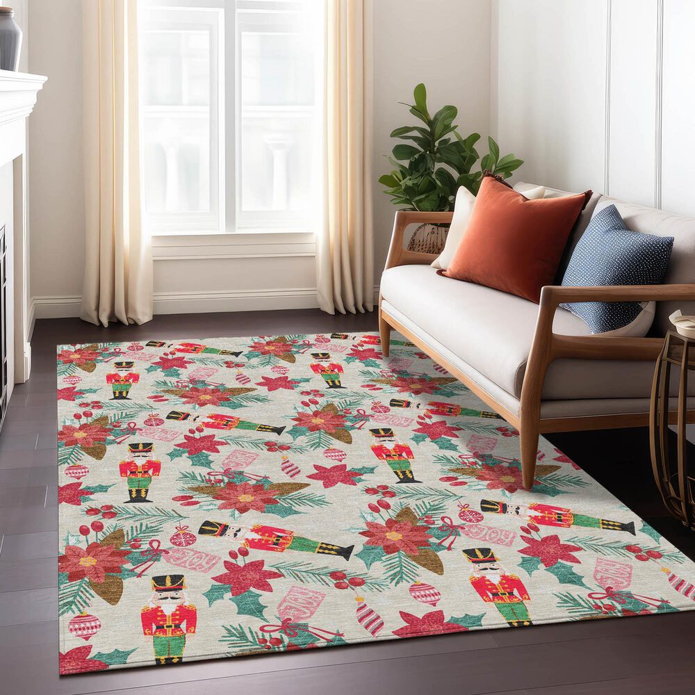 Dalyn Rug Company Wonderland WN30 5&#39; x 7&#39;6&quot; Beige Indoor/Outdoor Area Rug, , large