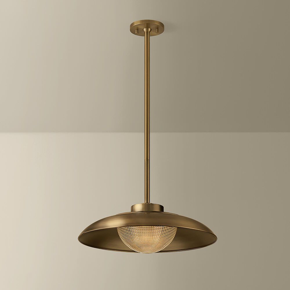 Troy Lighting Braxton 1-Light Pendant in Patina Brass, , large
