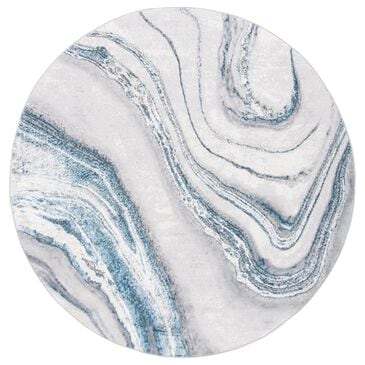 Safavieh Orchard  5" Round Grey and Blue Area Rug, , large