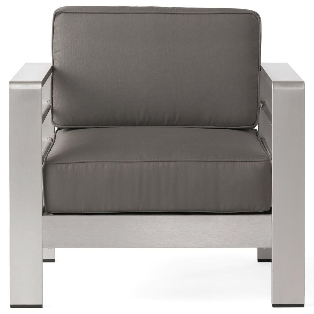 Hearth and Haven Cape Coral Outdoor Club Chair in Silver, , large