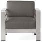 Hearth and Haven Cape Coral Outdoor Club Chair in Silver, , large