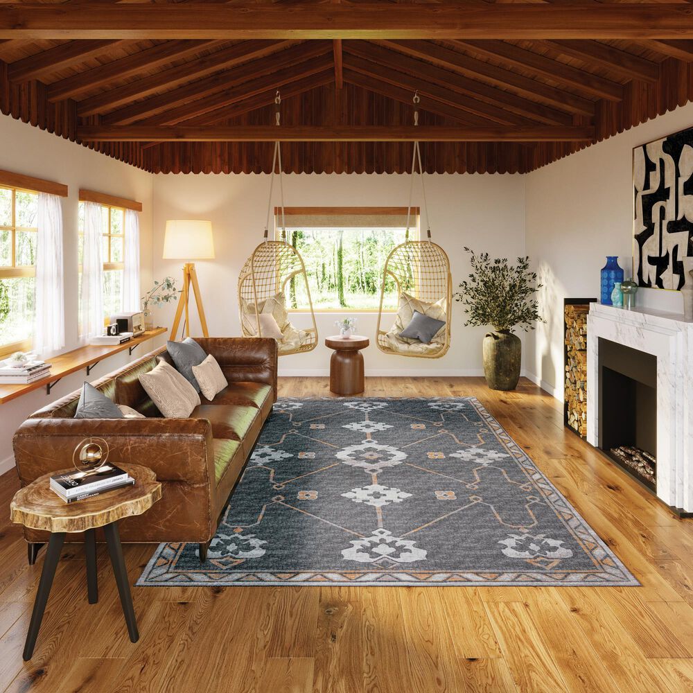 Dalyn Rug Company Sedona SN16 6&#39; x 9&#39; Charcoal Indoor/Outdoor Area Rug, , large