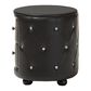 Baxton Studio Davina Holly 2 Drawer Upholstered Nightstand in Black, , large
