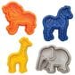 Mrs. Anderson"s Baking Animal Cracker Cookie Cutters in Blue, Orange and Yellow (Set of 4), , large