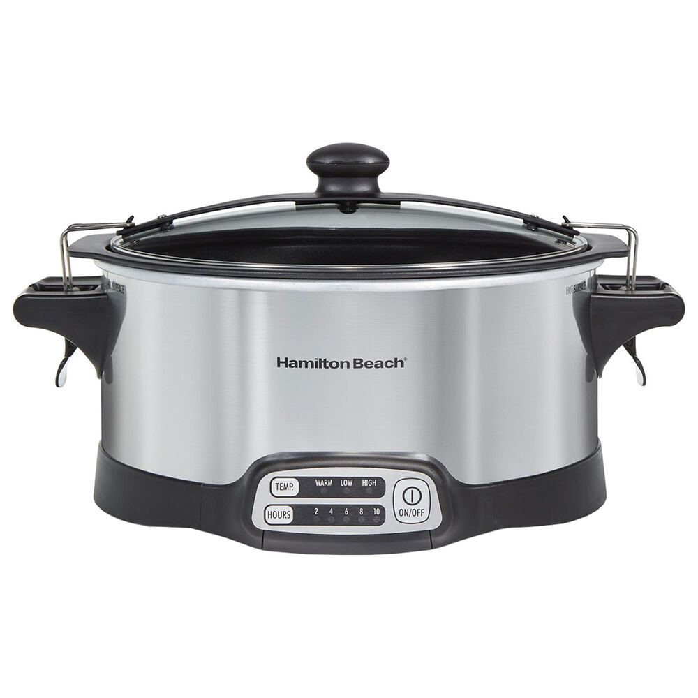 Hamilton Beach 6-Quart Stay or Go Sear and Cook Slow Cooker in Silver, , large