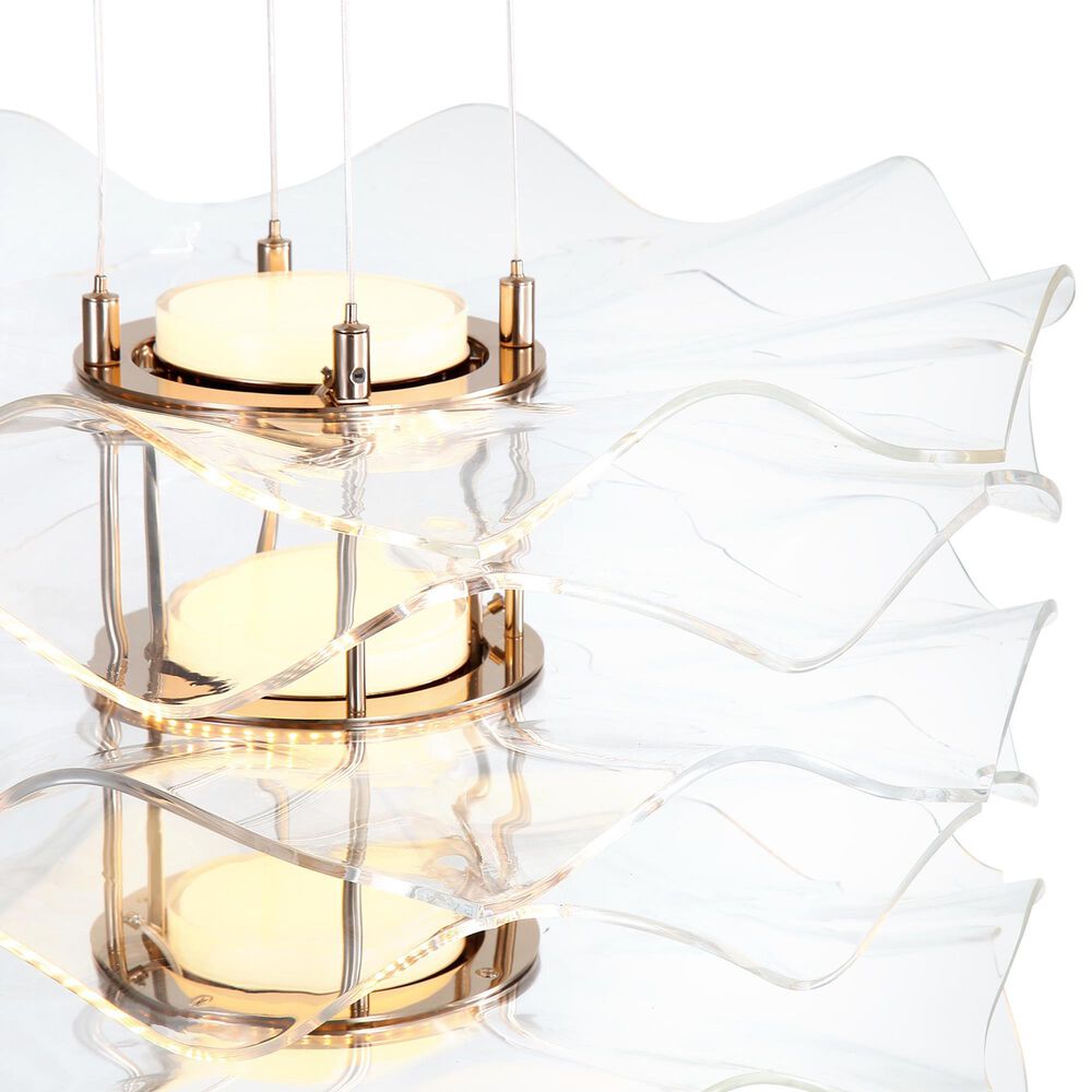 Golden Lighting Vetrina 3-Light Pendant in Light Gold, , large