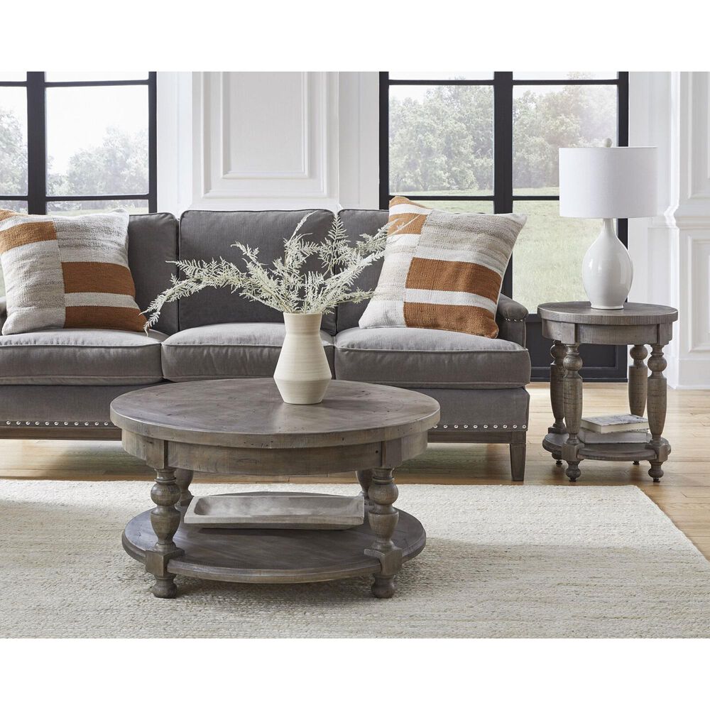 Null Aria Round Cocktail Table in Smoke Grey, , large