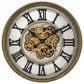 Yosemite Home Decor Gear Wall Clock in Gold, Silver and Black, , large