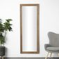Maple and Jade Wooden Tall Wall Mirror in Brown, , large