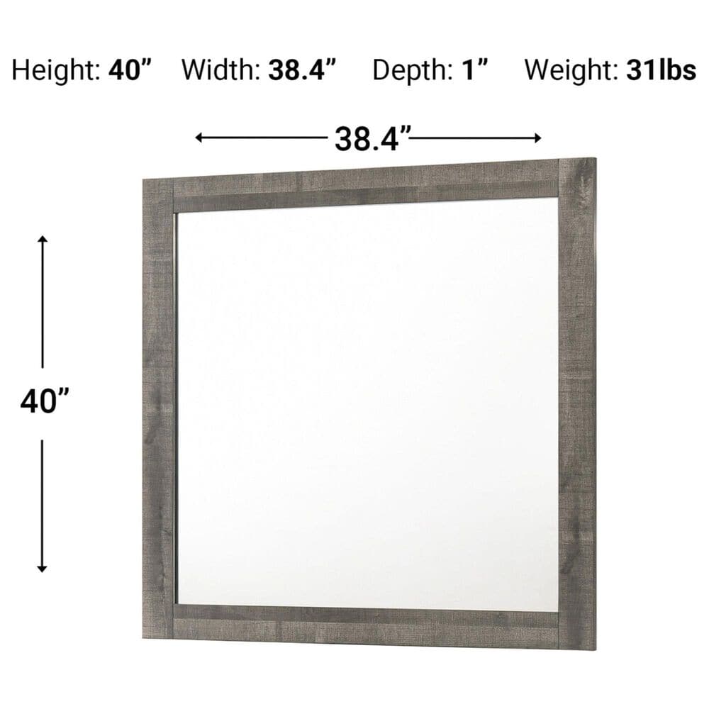 Crown Mark Rhett Mirror in Gray, , large