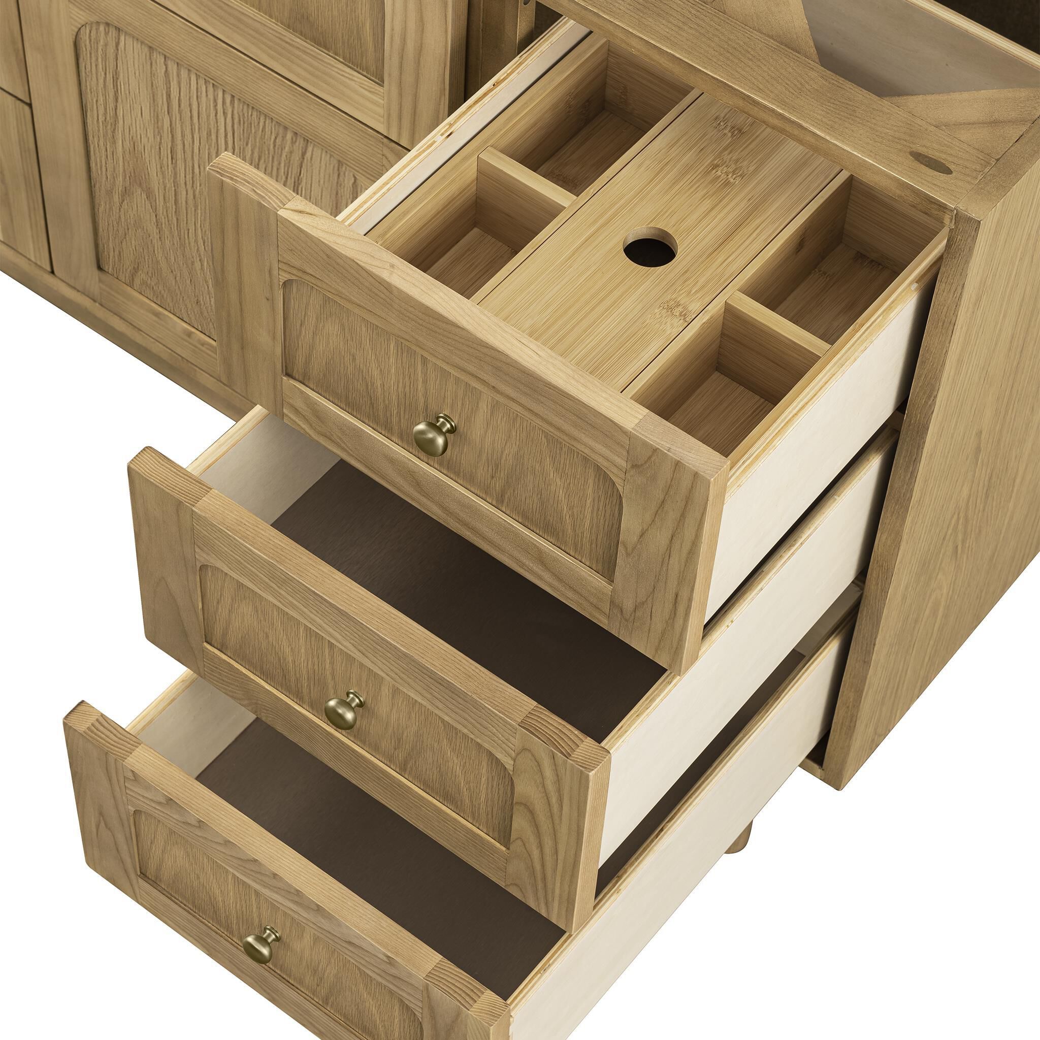 Light wood top bathroom vanity