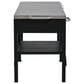 Hearth and Haven Outdoor Foldable Kitchen Cart with Side Table in Black, , large