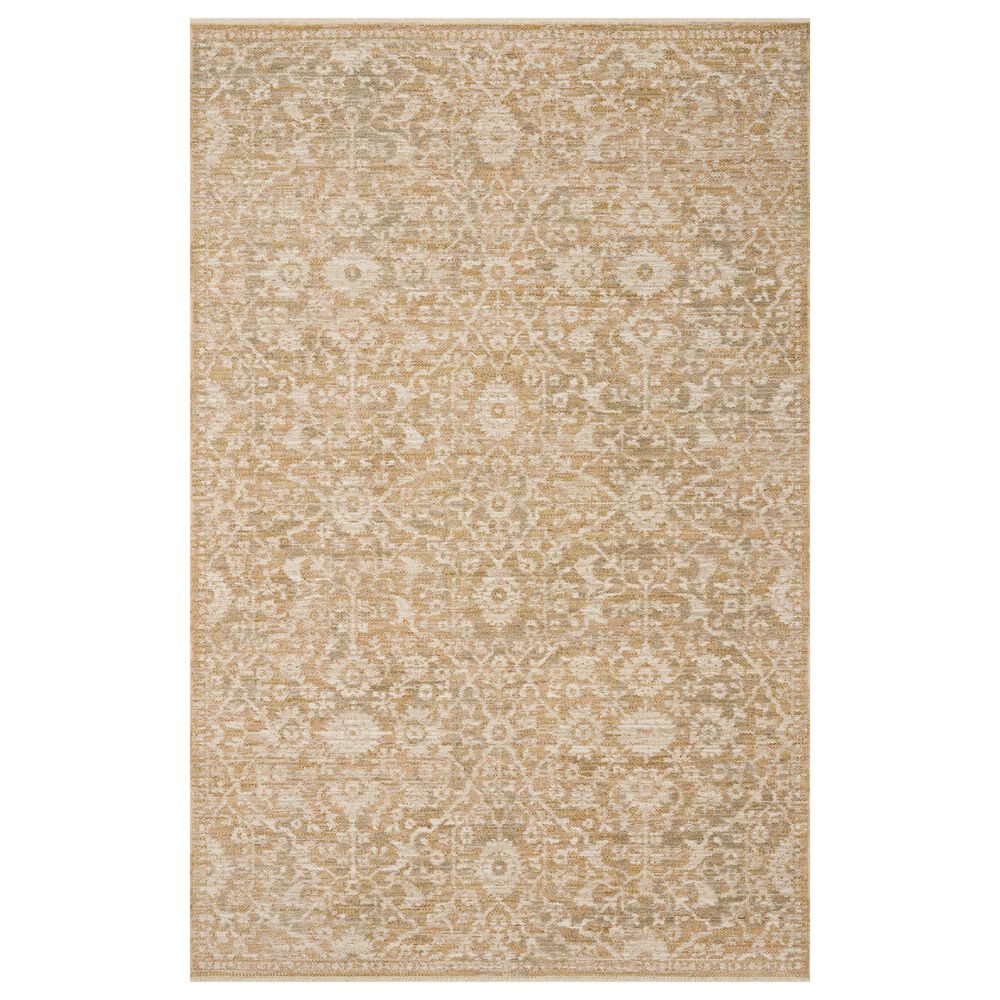 Loloi Elora Gold Natural 2" x 3" Area Rug, , large
