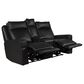 Italiano Furniture Valley Power Reclining Loveseat in Black, , large
