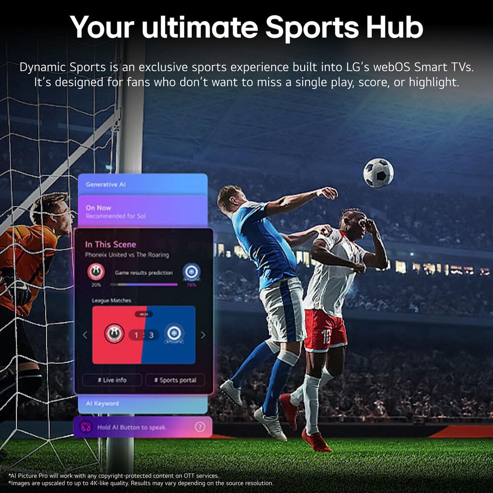 LG 83" Class C6H Series OLED evo AI 4K Ultra HD in Black - Smart TV, , large