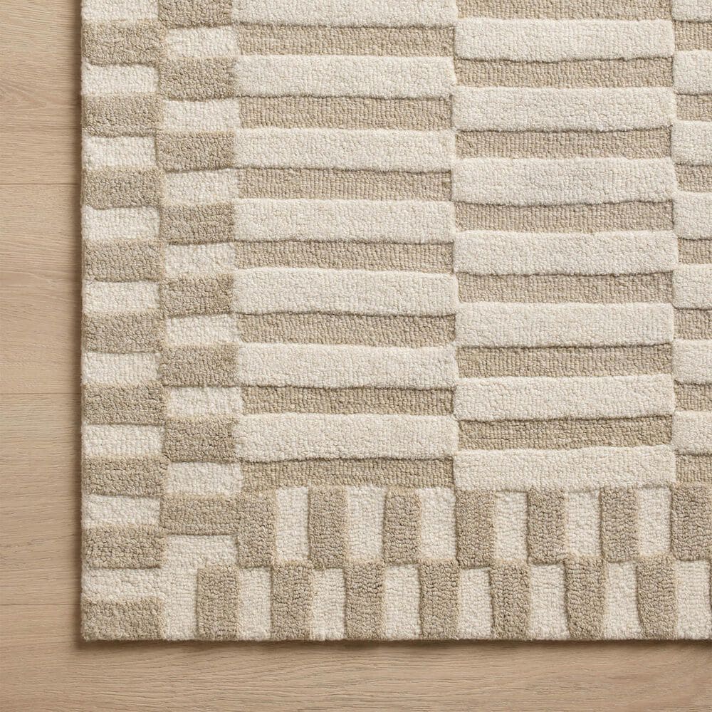 Chris Loves Julia x Loloi Bradley 3&#39; x 7&#39; Ivory and Beige Area Rug, , large