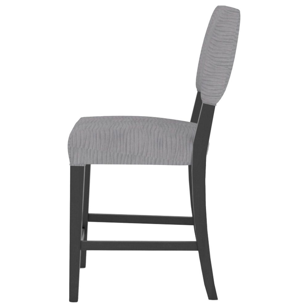 Declan Dining Fixed Stool in Midnight Black Washed, , large