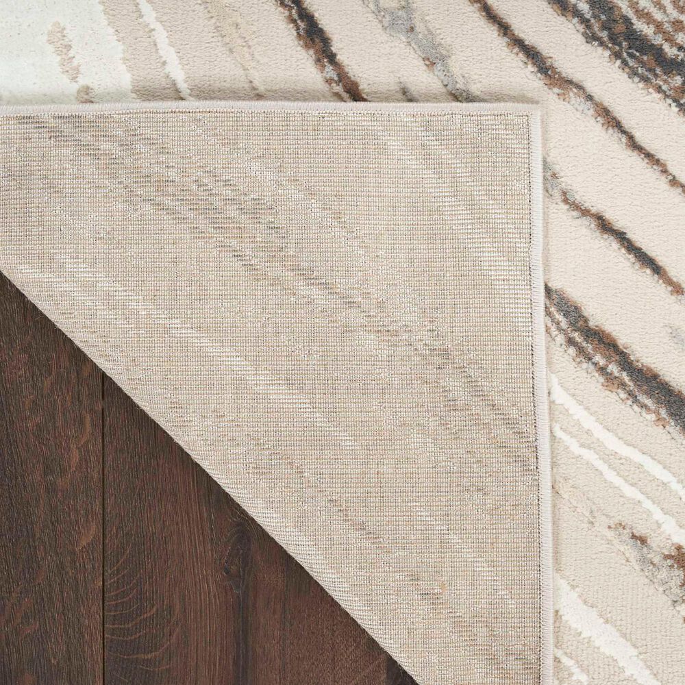 Nourison Sustainable Trends SUT05 2&#39;2&quot; x 7&#39;6&quot; Beige and Grey Runner, , large