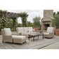 Slate and Company Bradenton Outdoor Swivel Lounge in Abigail Linen, , large