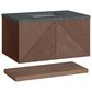 James Martin Vanities Marcello 36" Wall Mounted Single Bathroom Vanity in Chestnut with 3 cm Parisien Bleu Quartz Top and Rectangular Sink, , large