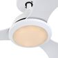 HOMLUX 52" Indoor Ceiling Fan with LED Light in White, , large