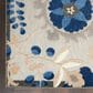 Nourison Aloha 2"8" x 4" Natural and Blue Indoor/Outdoor Area Rug, , large
