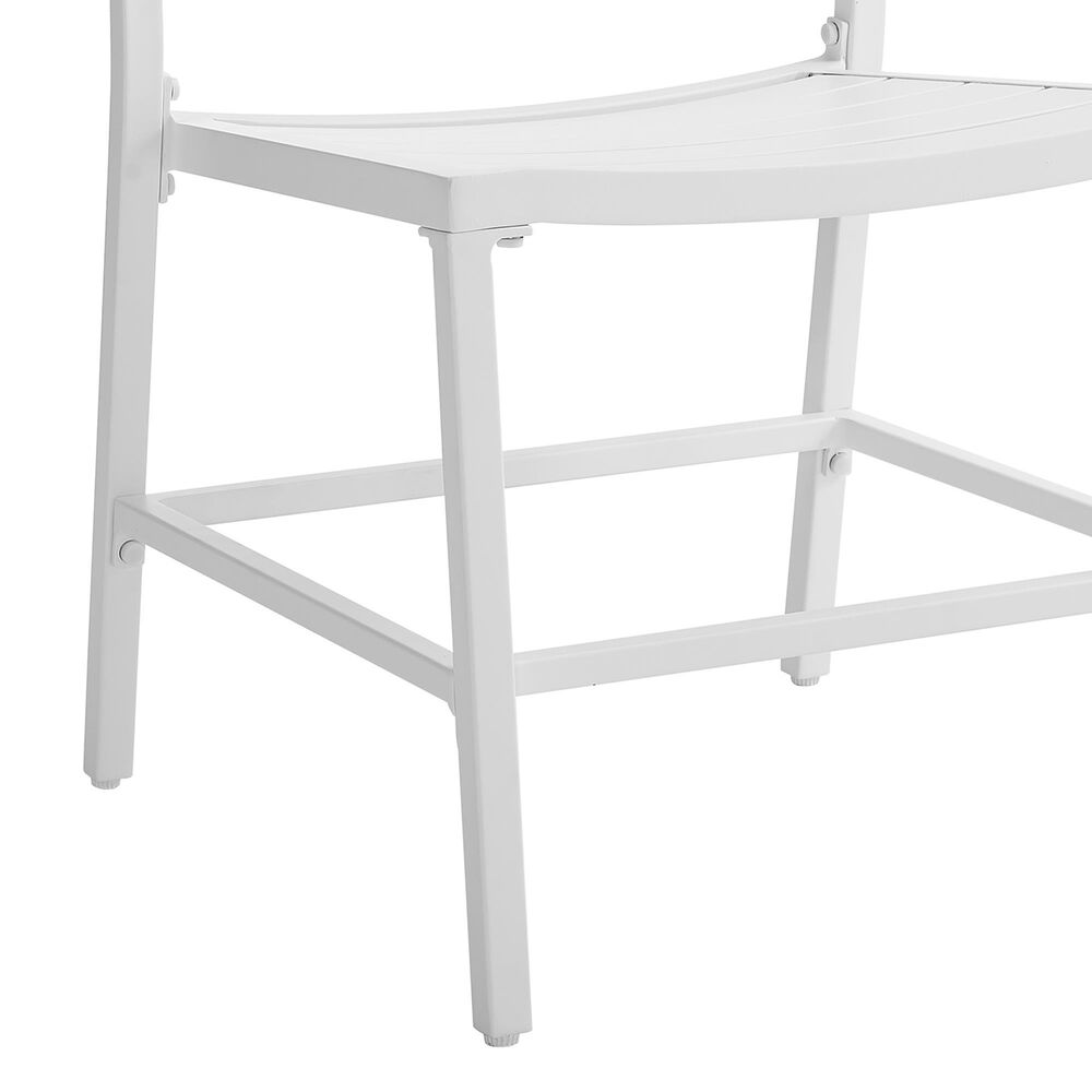 Linon Home Decor Holland Patio Side Chair in White (Set of 2), , large